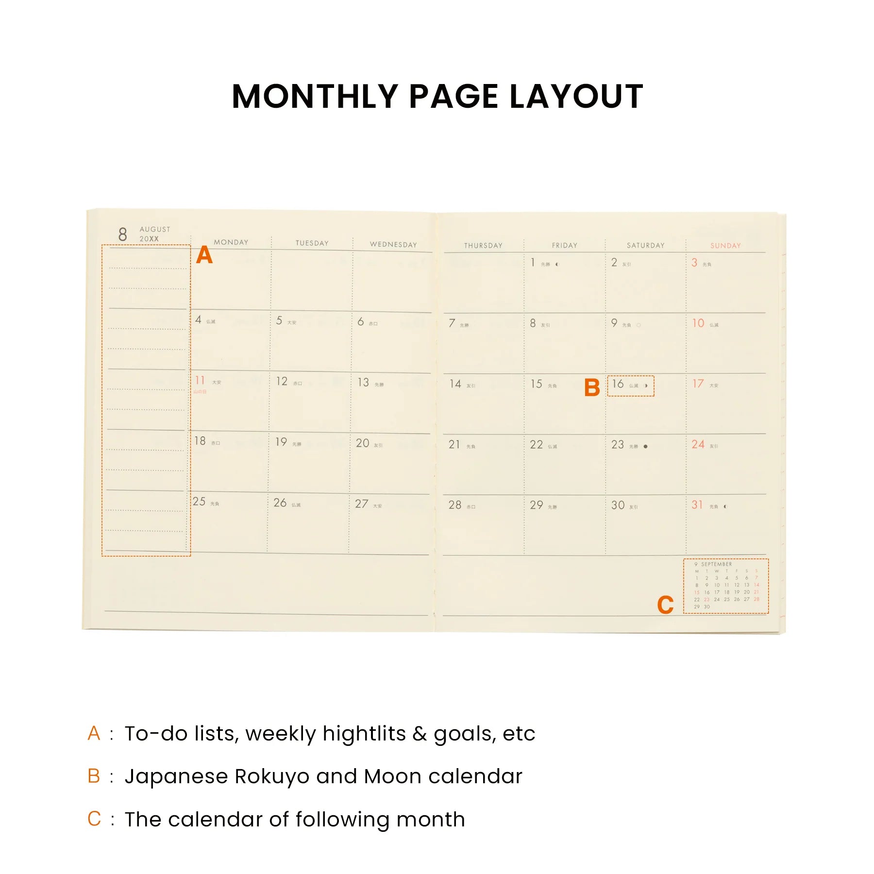 Hightide 2026 Nahe Square Monthly Planner