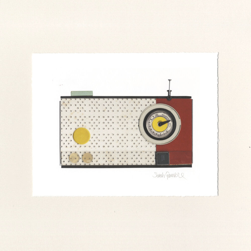 White Radio Print - A4
