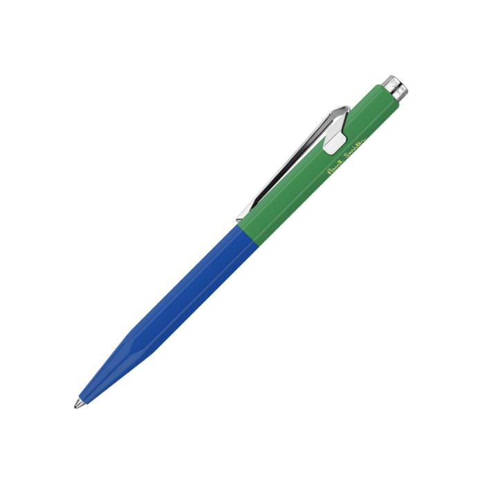 Blue and Green Caran D'Ache x Paul Smith 849 pen