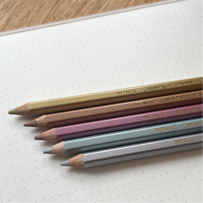 Caran d'Ache Maxi Metallic Pencils Various Colours