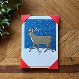 Charlotte Farmer Reindeer Greeting Card Pack of 5 (A6)