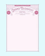 Grand Budapest Hotel Notepad