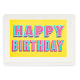 Happy Birthday Type Greeting Card