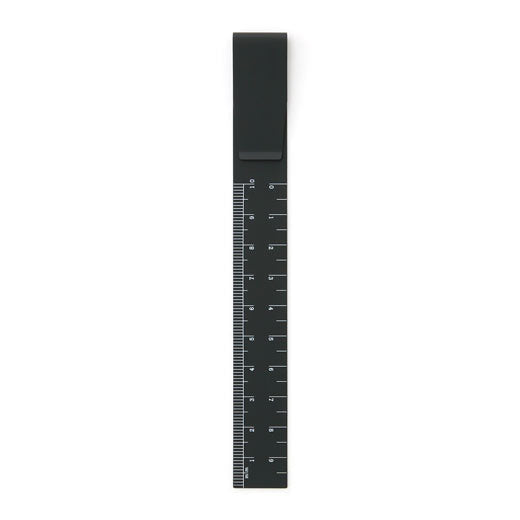 clip ruler black on white background