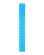 clip ruler blue on white background
