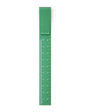 Clip ruler green on white background