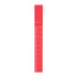 clip ruler red on white background