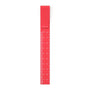 clip ruler red on white background