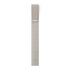 clip ruler silver on white background