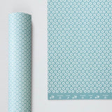 Nile Blue Tiny Stars Patterned Gift Wrap