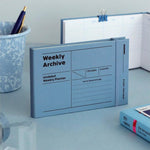 weekly archive weekly planner blue