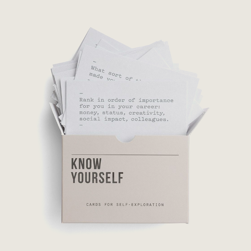 Know Yourself Promt Cards