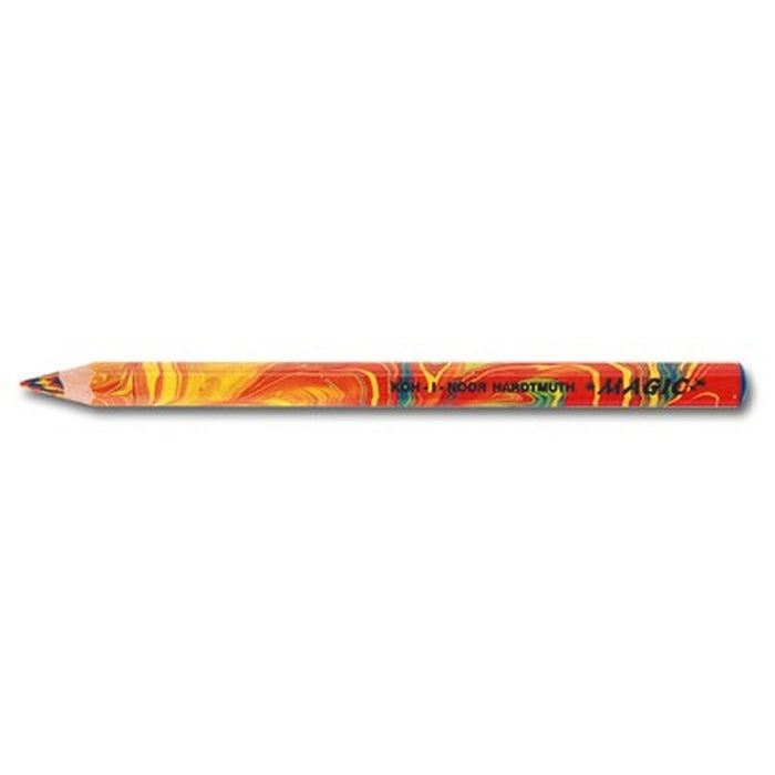 Koh-I-Noor Magic Jumbo Crayons De Couleur Triangulaires - Lot De 13 Couleurs Assorties, Gros Mine Pour Enfants & Artistes