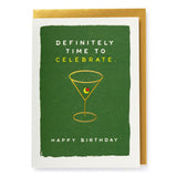 Martini Birthday Greeting Card