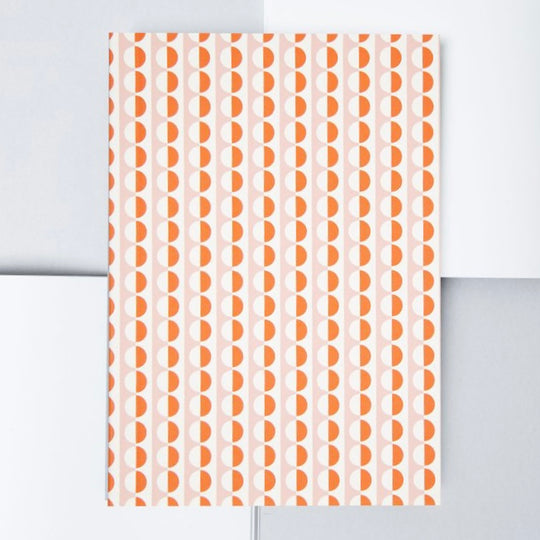 Pink & Orange Sophie Print Medium Notebook