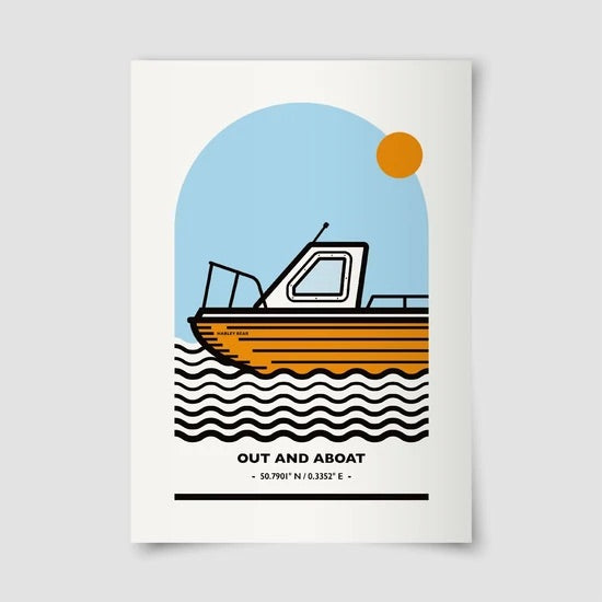 Out and Aboat A4 Print