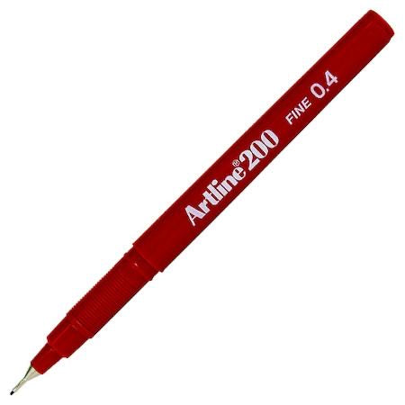Red Fineliner Artline Pen