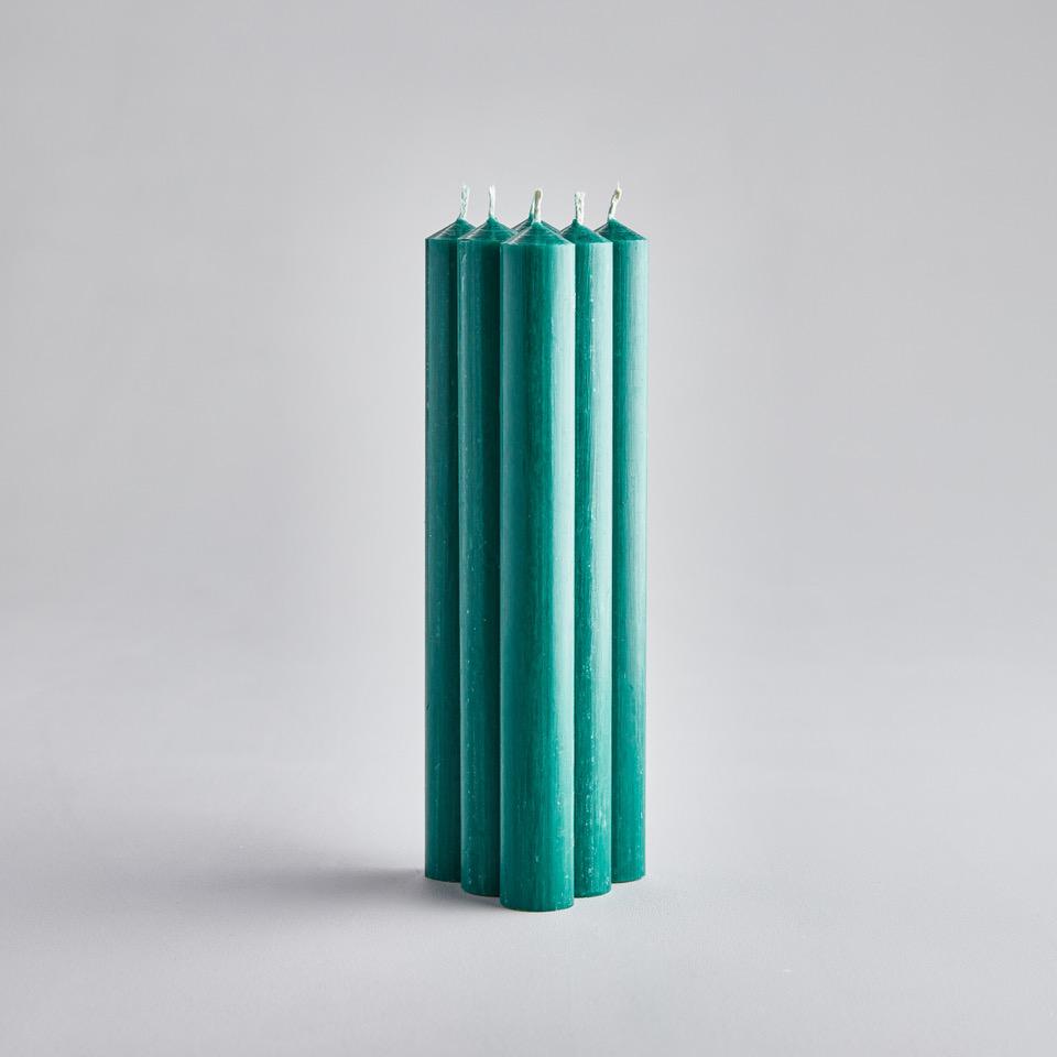 St Eval Dinner Candles - Woodland Green