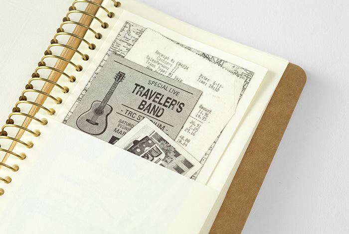 Traveler's Company Spiral Ring Notebook - Paper Pocket A6 Slim