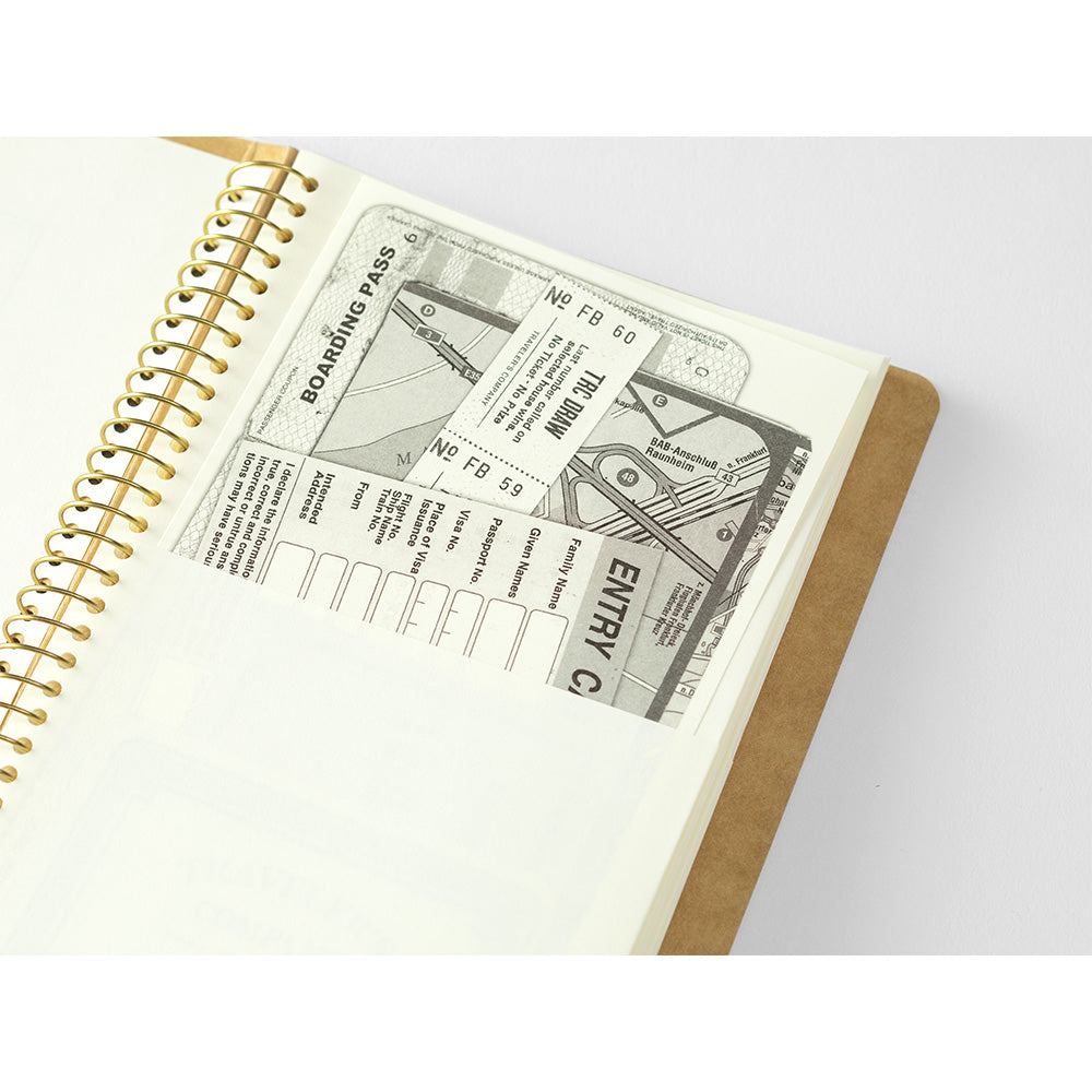 Traveler's Company Spiral Ring Notebook - Paper Pocket A5 Slim