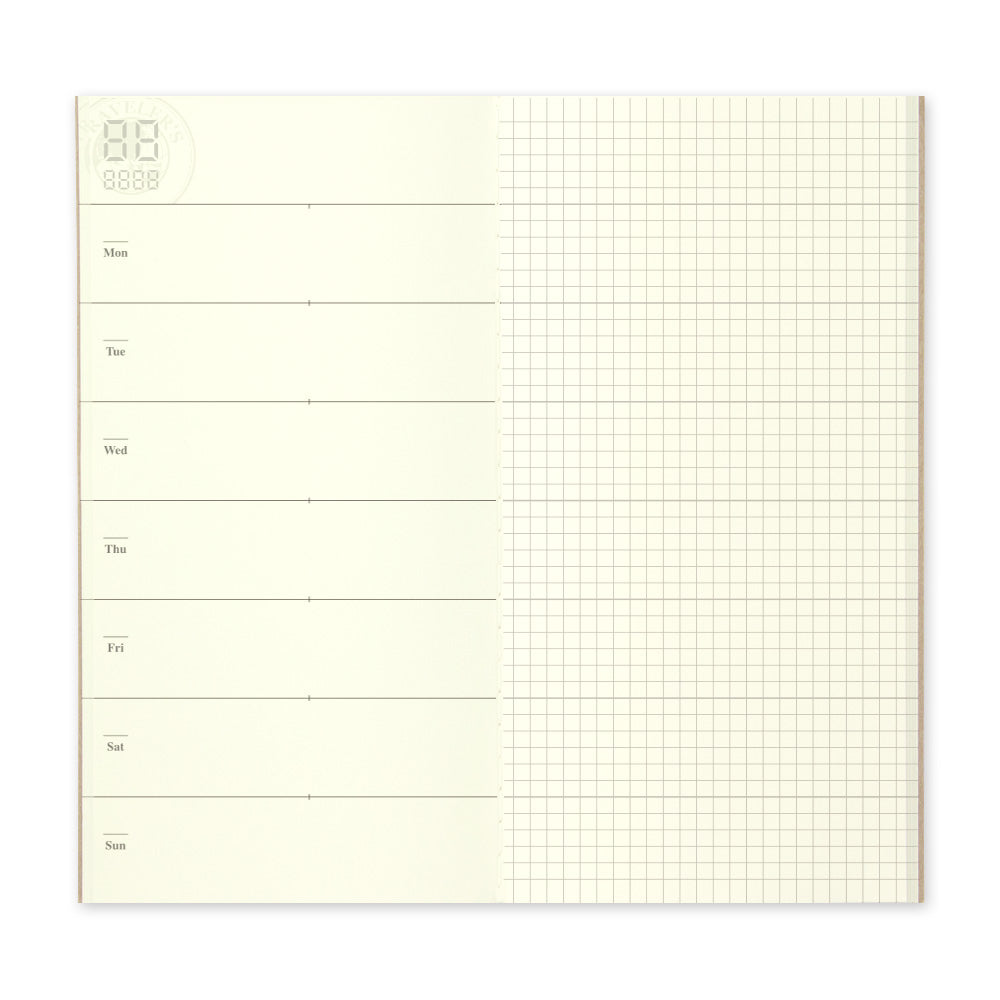 TRAVELER'S Notebook Refill Free Diary Weekly & Grid 019