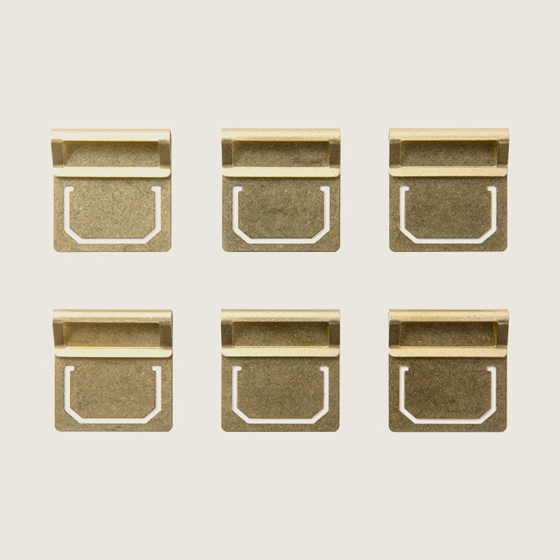 Traveler's Company Brass Index Clips