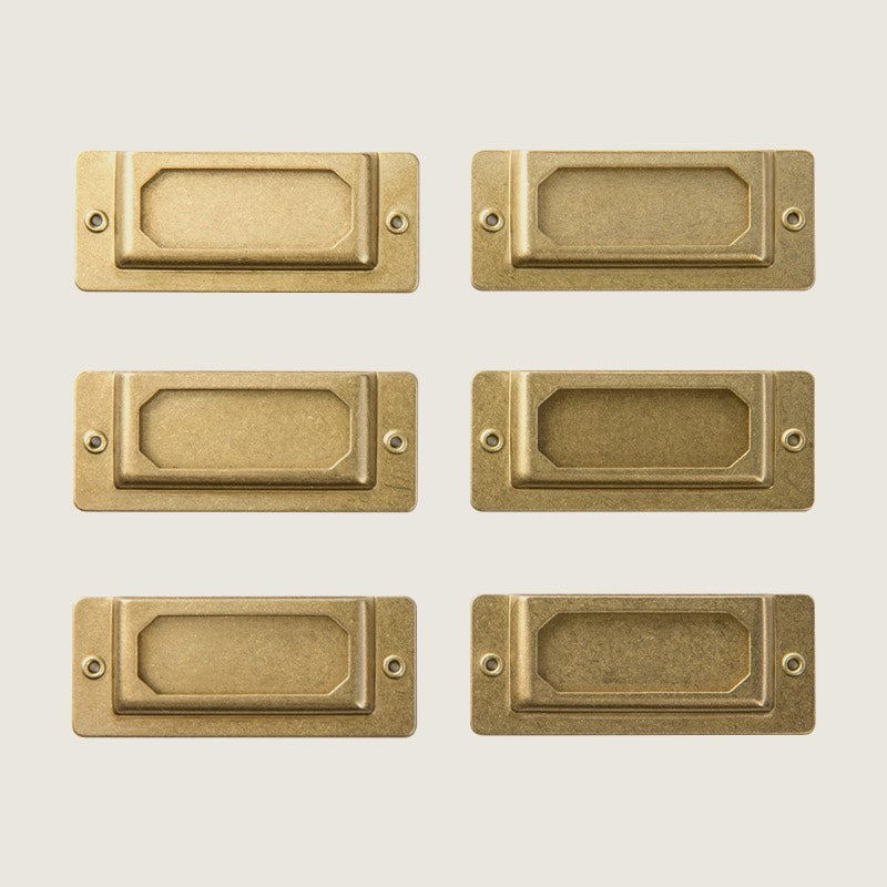 Traveler's Company Brass Label Plates